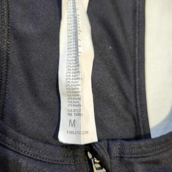 Fabletics Size Medium On-the-go Zip Impact Sports Bra - Picture 5 of 8